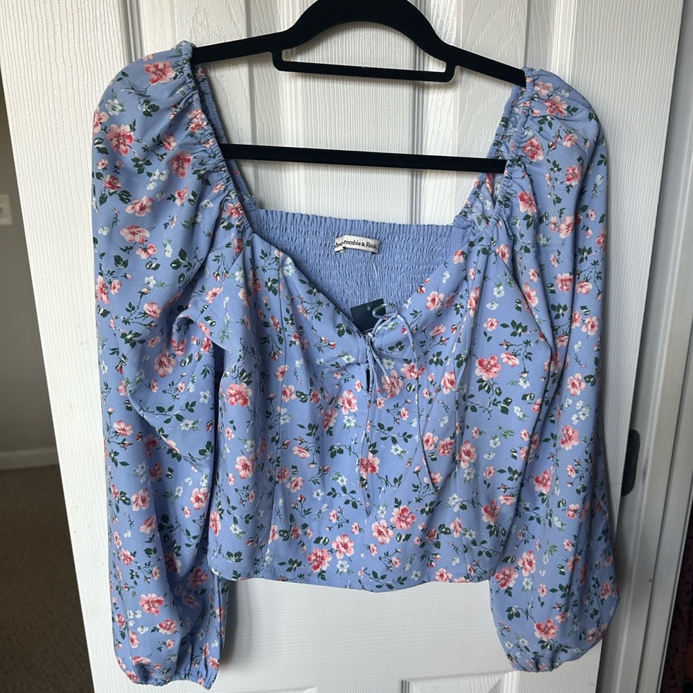 Crop Floral Top | Abercrombie & Fitch